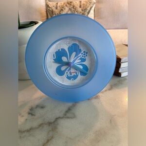 Roxy Blue Floral Clock